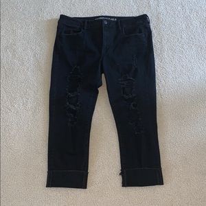American Eagle Ripped Jegging Crop